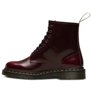 1460 Vegan Cherry Red Oxford Rub Off Boot