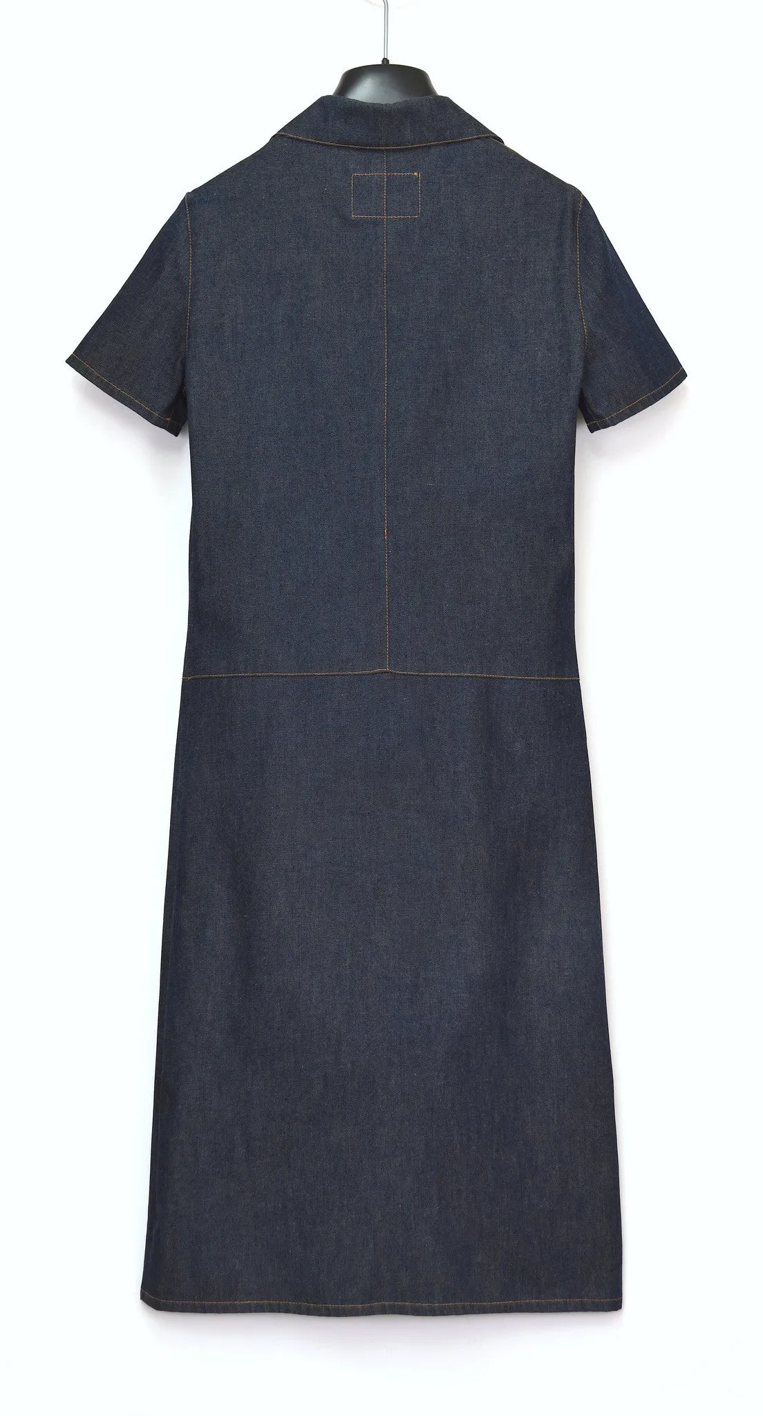 1997 Fine Raw Denim Button-Down Dress