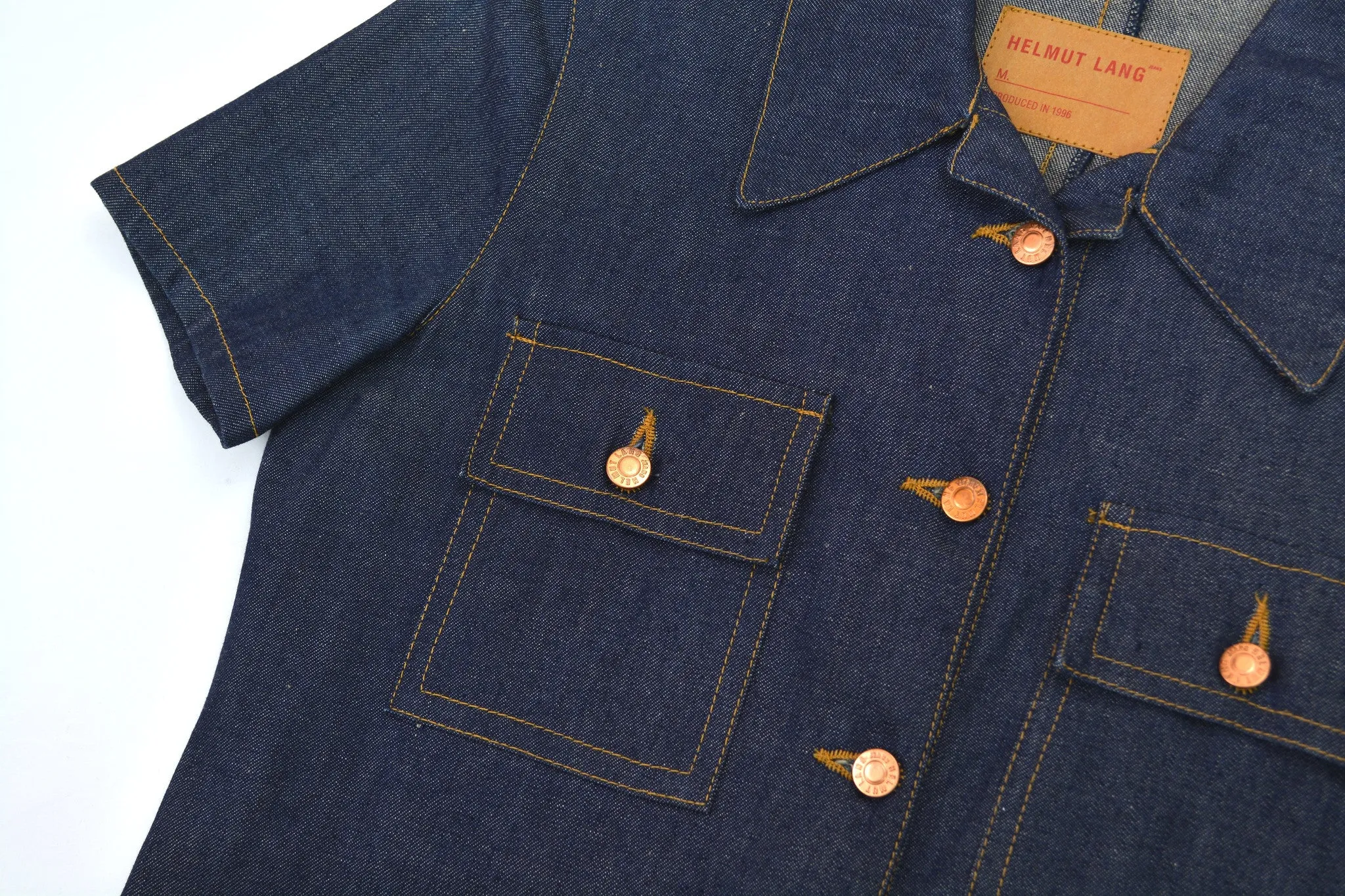 1997 Fine Raw Denim Button-Down Dress