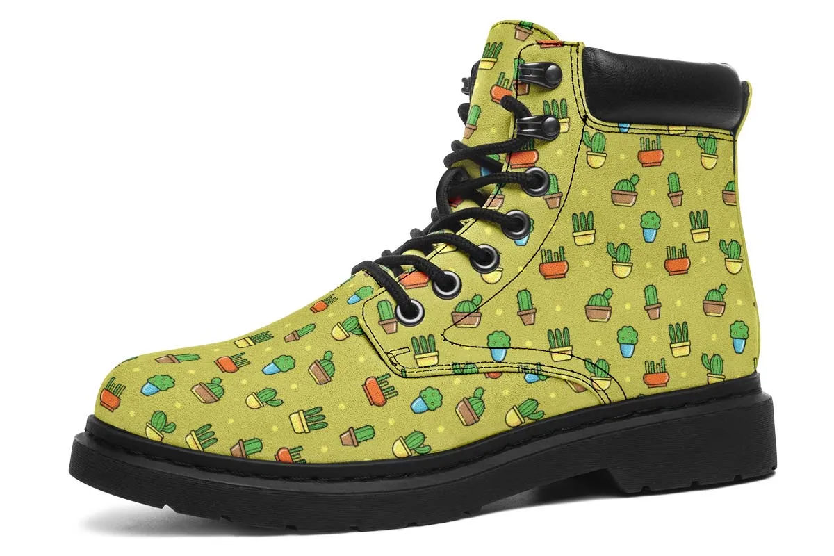 8 Bit Potted Plants Classic Vibe Boots