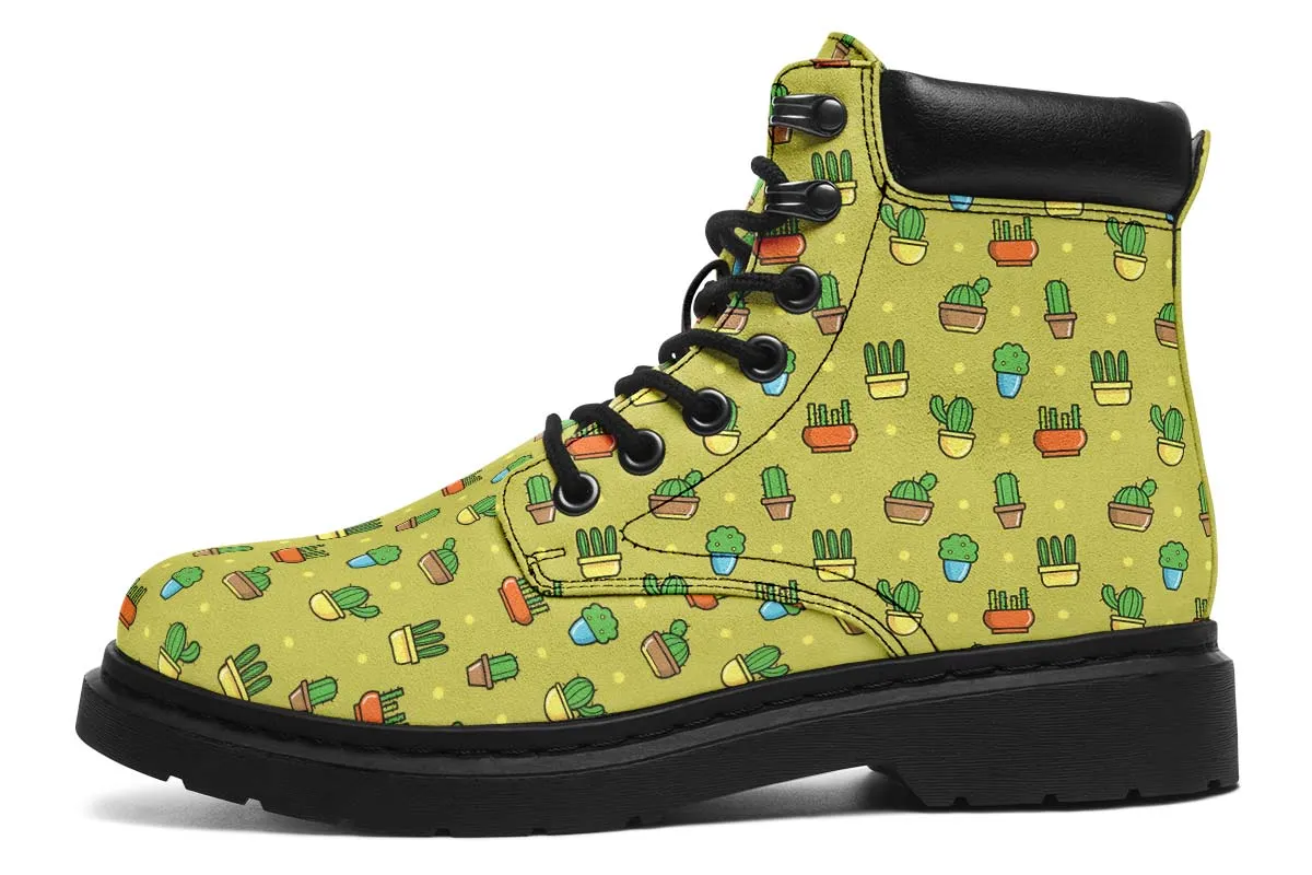 8 Bit Potted Plants Classic Vibe Boots