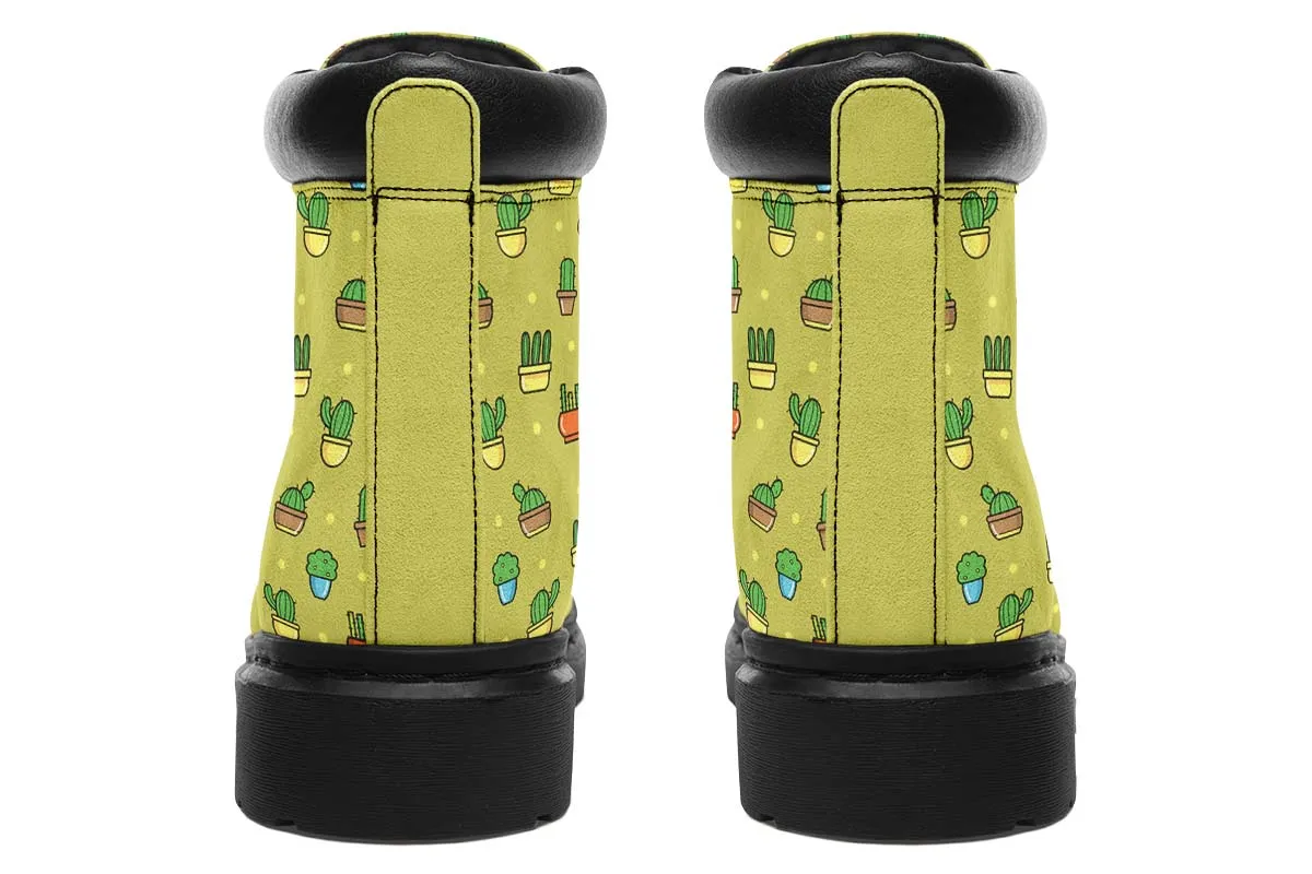 8 Bit Potted Plants Classic Vibe Boots