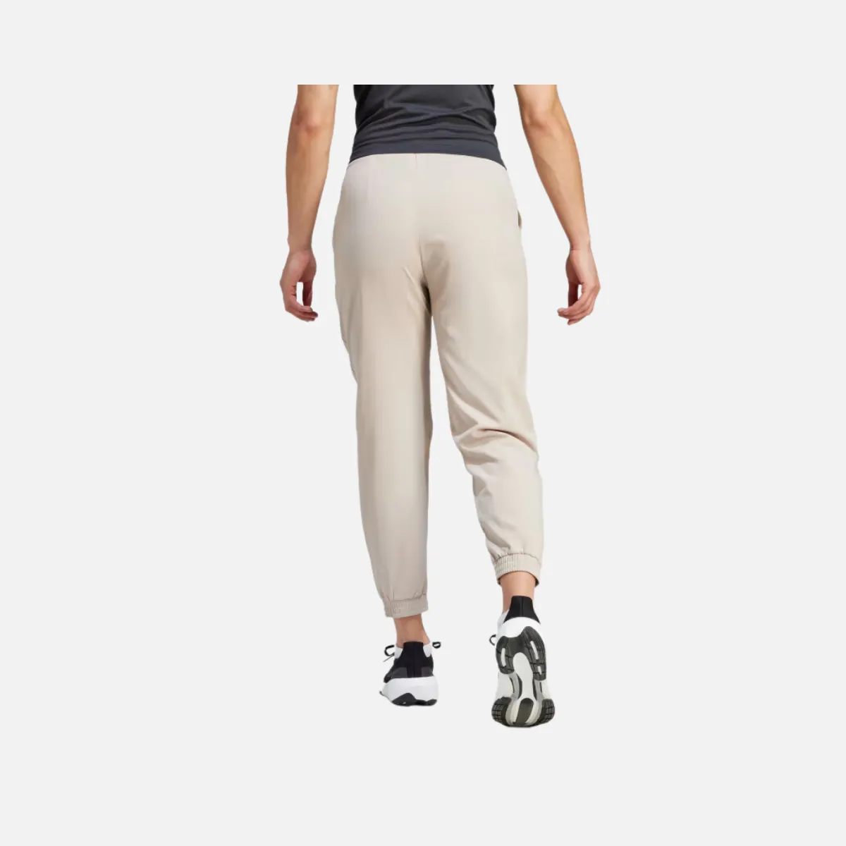 Adidas Aeroready Train Essential Woven Women Training Pant -Wonder Beige/White