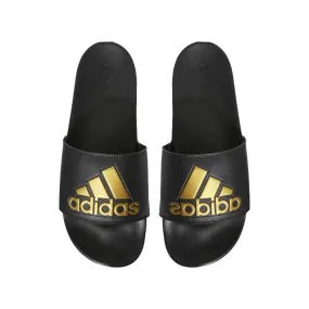 ADIDAS MEN'S ADILETTE COMFORT BLACK/GOLD SLIDES