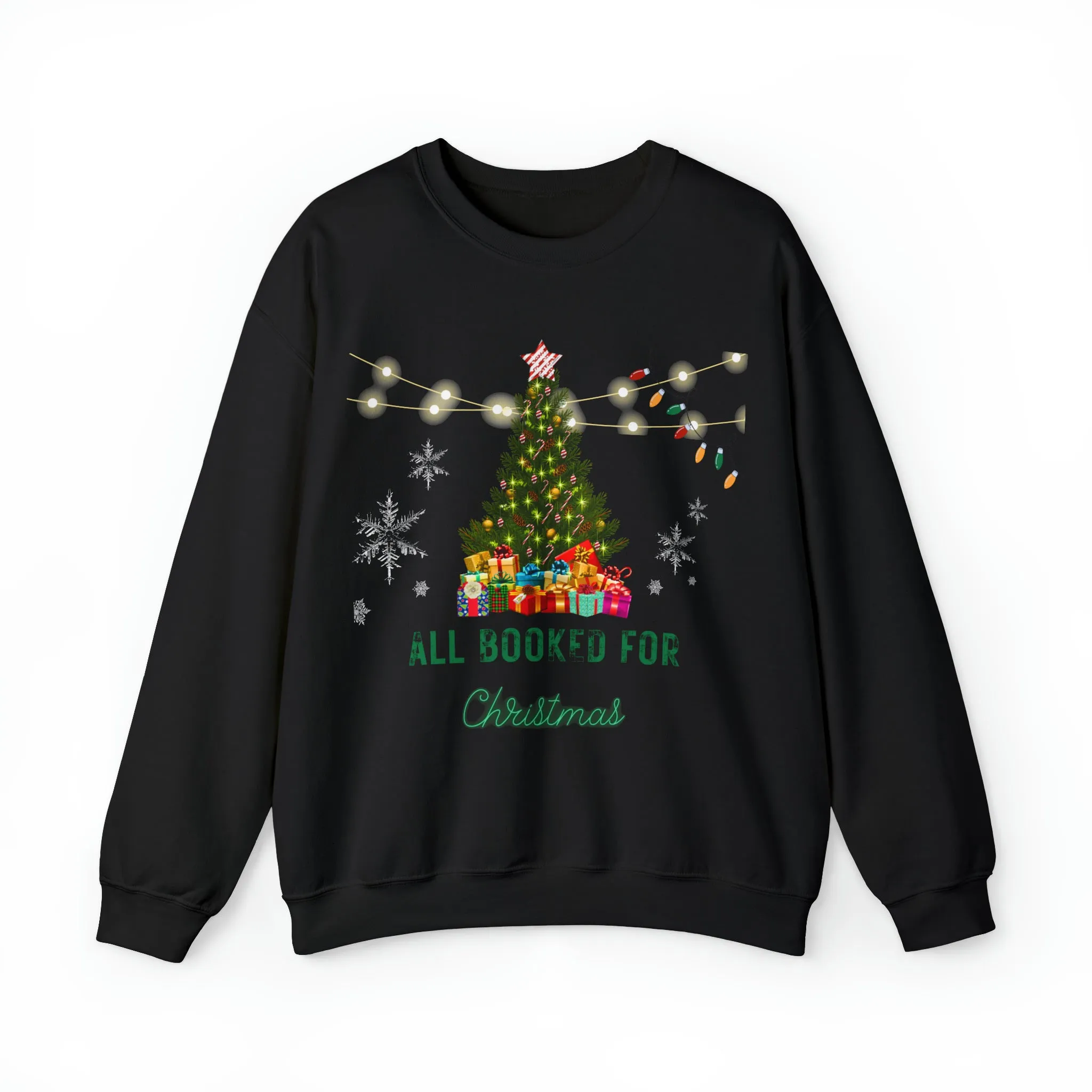 All booked for Christmas - Unisex Heavy Blend Crewneck Sweatshirt