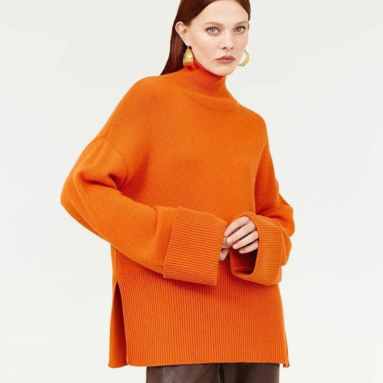 Allecra Turtleneck Oversize Sweater