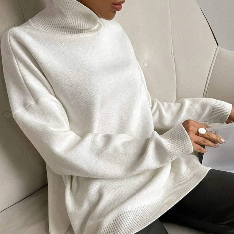 Allecra Turtleneck Oversize Sweater