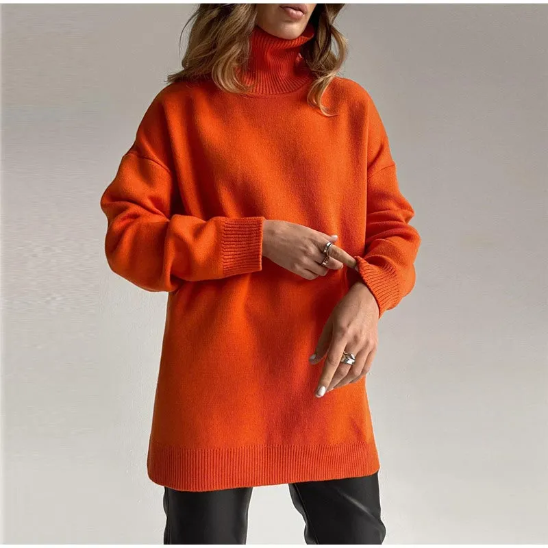 Allecra Turtleneck Oversize Sweater