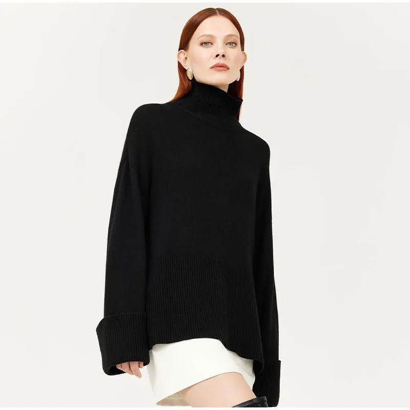 Allecra Turtleneck Oversize Sweater