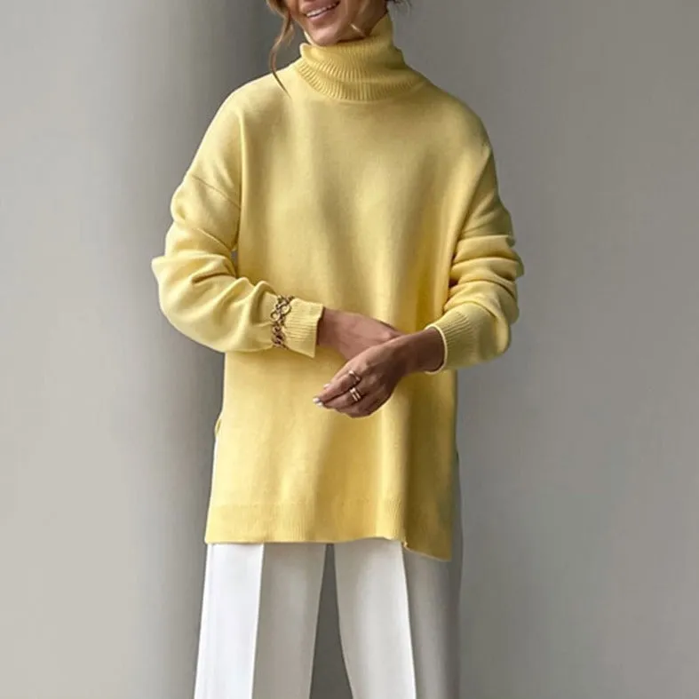 Allecra Turtleneck Oversize Sweater