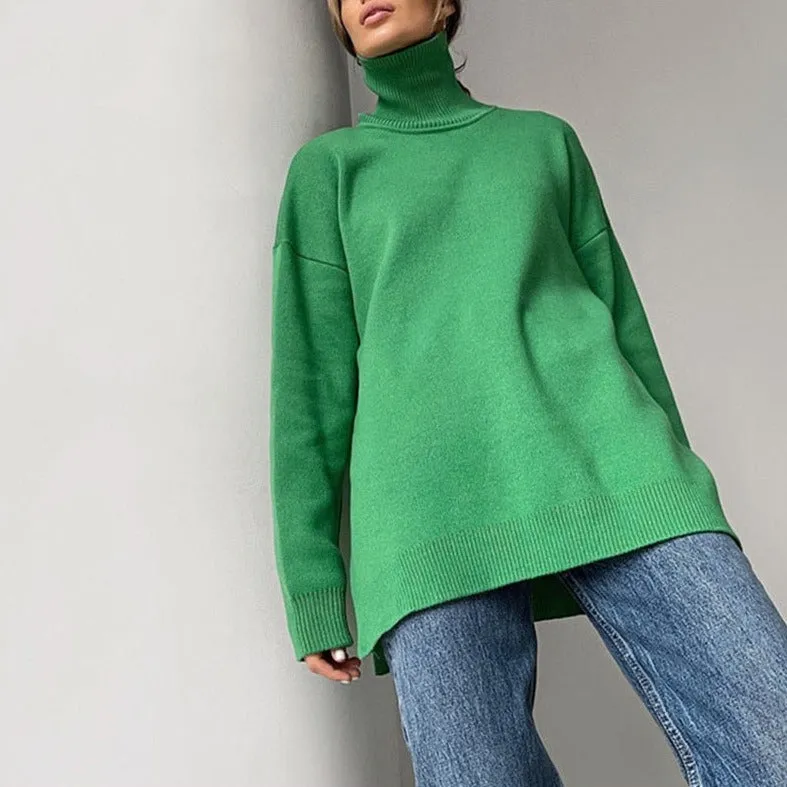 Allecra Turtleneck Oversize Sweater