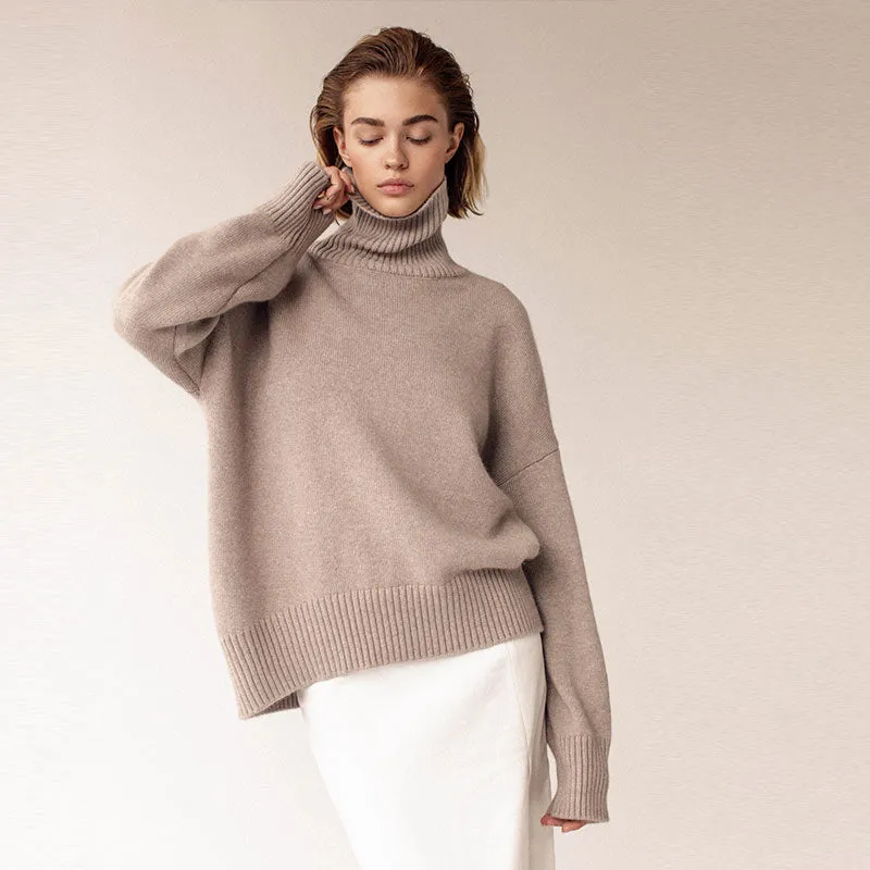 Allecra Turtleneck Oversize Sweater