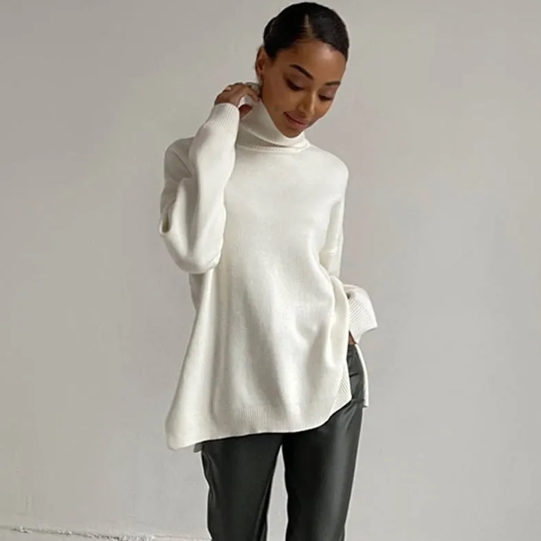 Allecra Turtleneck Oversize Sweater