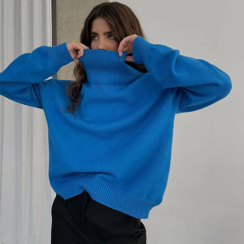 Allecra Turtleneck Oversize Sweater