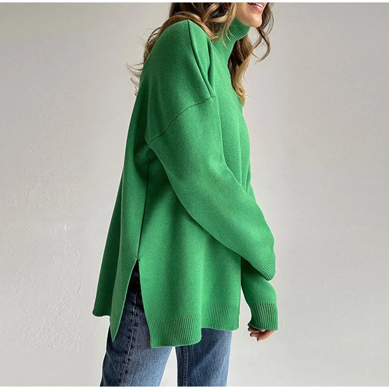 Allecra Turtleneck Oversize Sweater