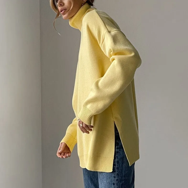 Allecra Turtleneck Oversize Sweater