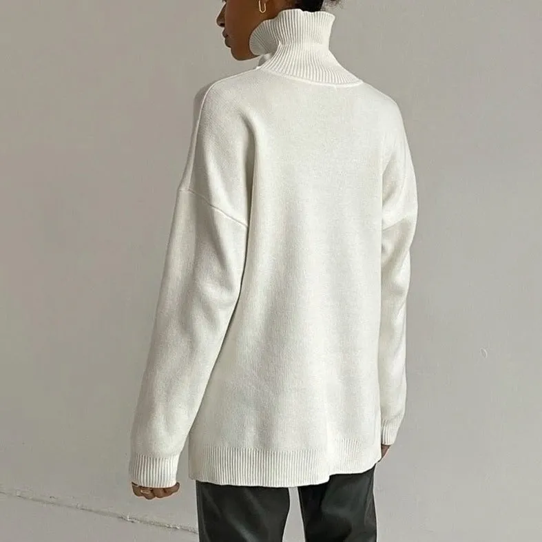 Allecra Turtleneck Oversize Sweater