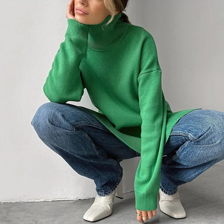 Allecra Turtleneck Oversize Sweater