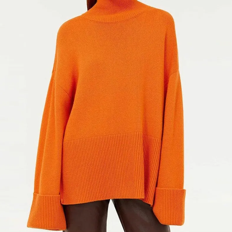 Allecra Turtleneck Oversize Sweater