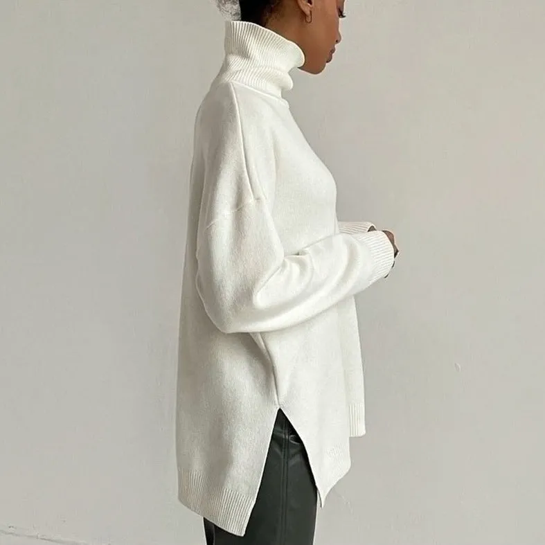 Allecra Turtleneck Oversize Sweater