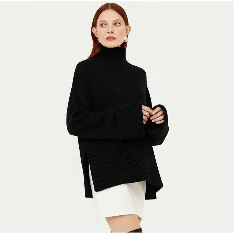 Allecra Turtleneck Oversize Sweater