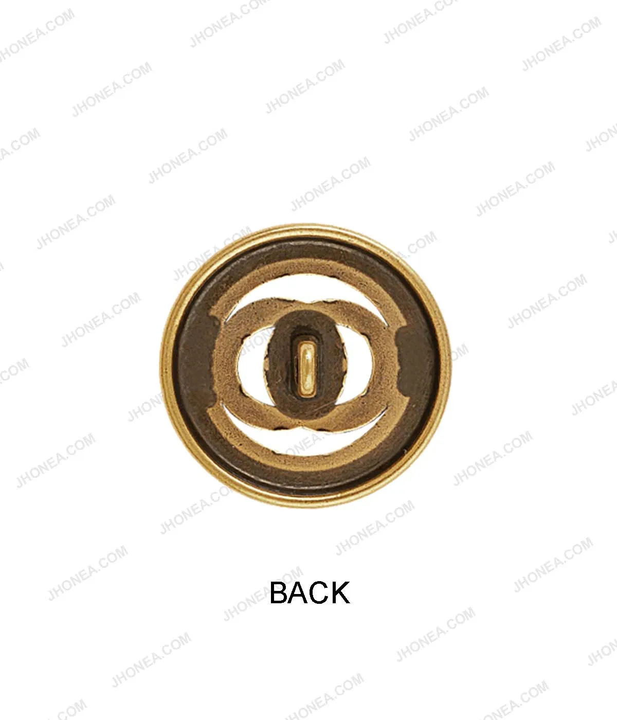 Antique Gold Infinity Design Metal Buttons for Men