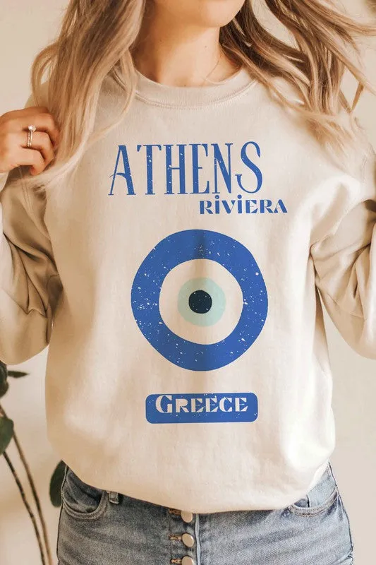 ATHENS RIVIERA GREECE GRAPHIC SWEATSHIRT