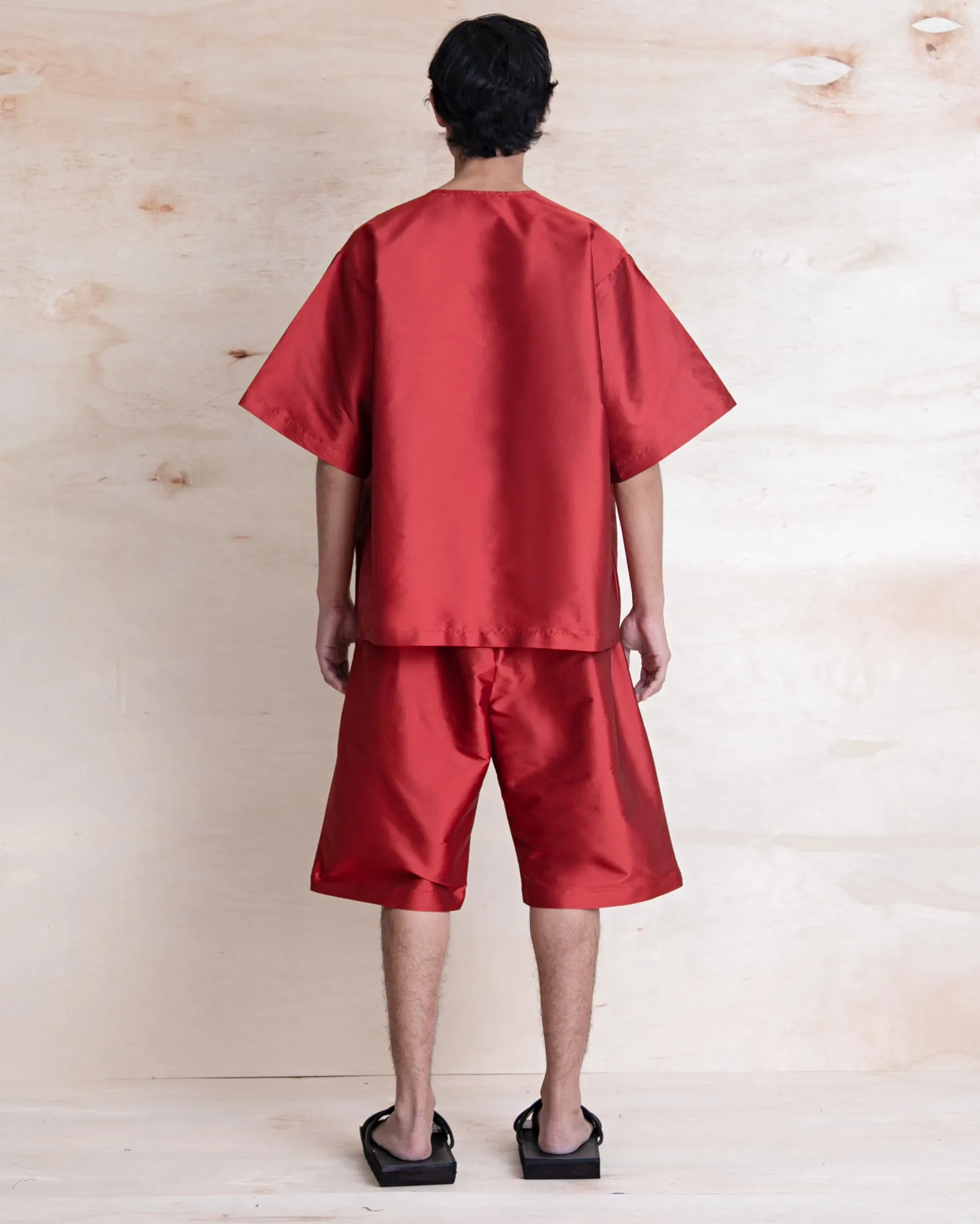 Baju Melayu Pendek (Red)