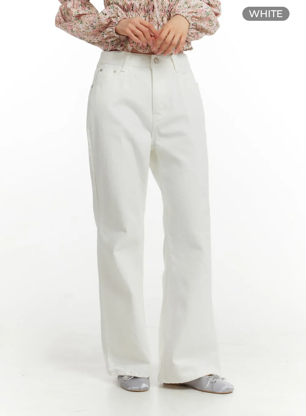 Basic Straight Leg Bootcut Pants OM405