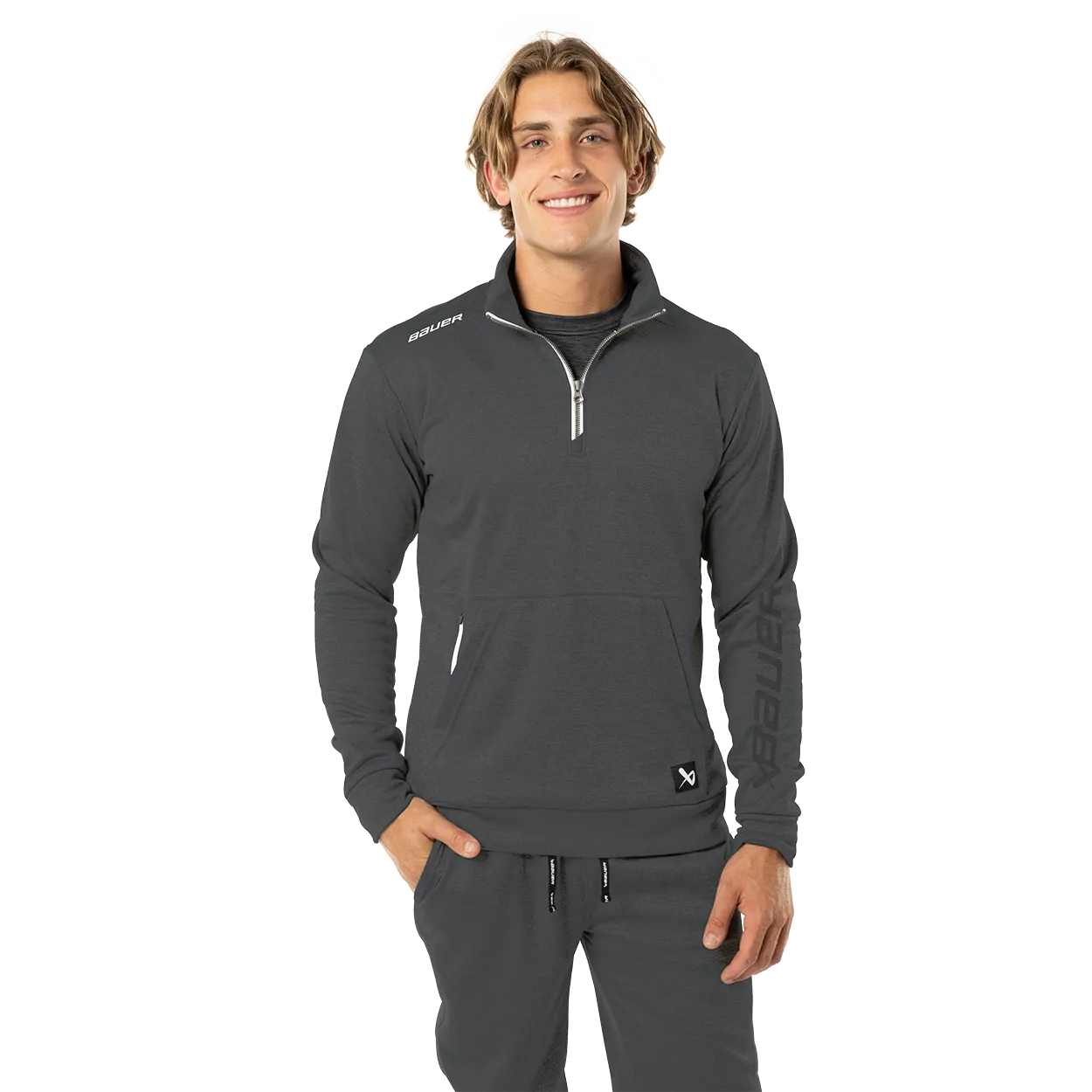 BAUER TEAM FLEECE 1/2 ZIP SENIOR