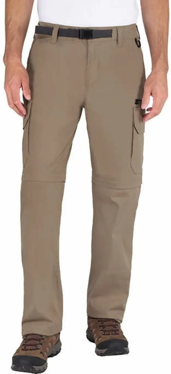 BC Clothing Men's Convertible Stretch Cargo Pants or Shorts