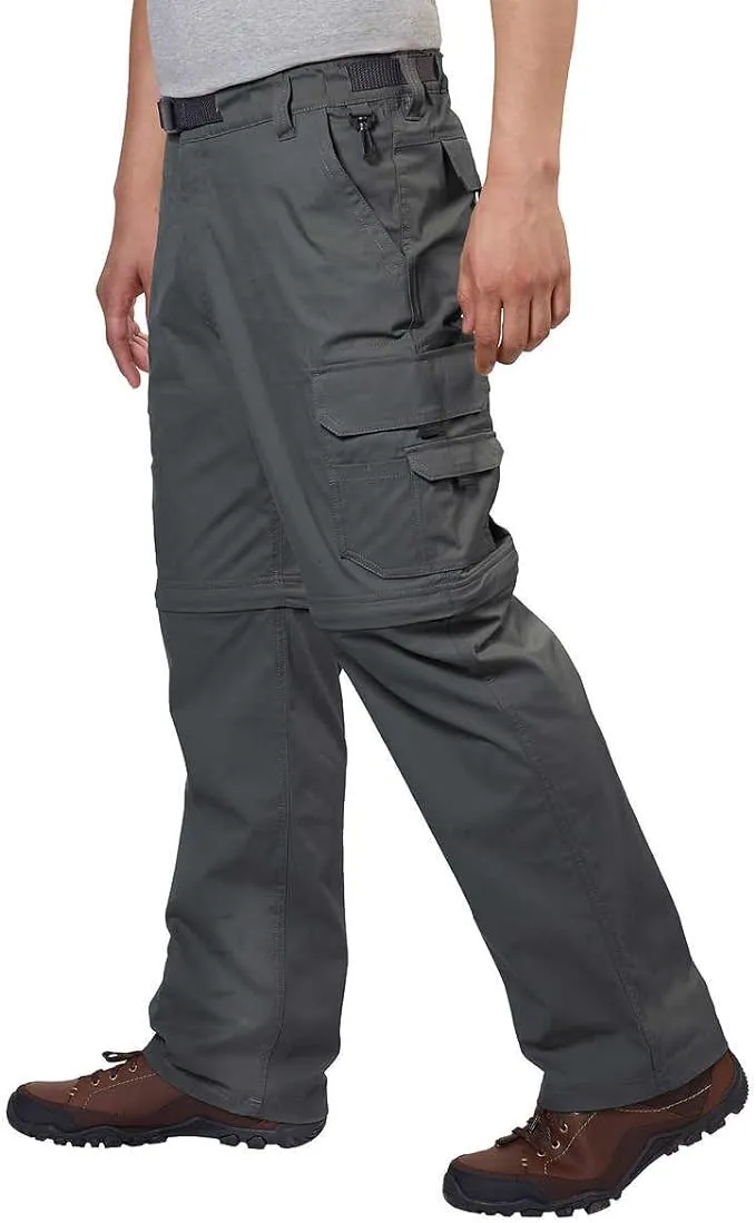 BC Clothing Men's Convertible Stretch Cargo Pants or Shorts