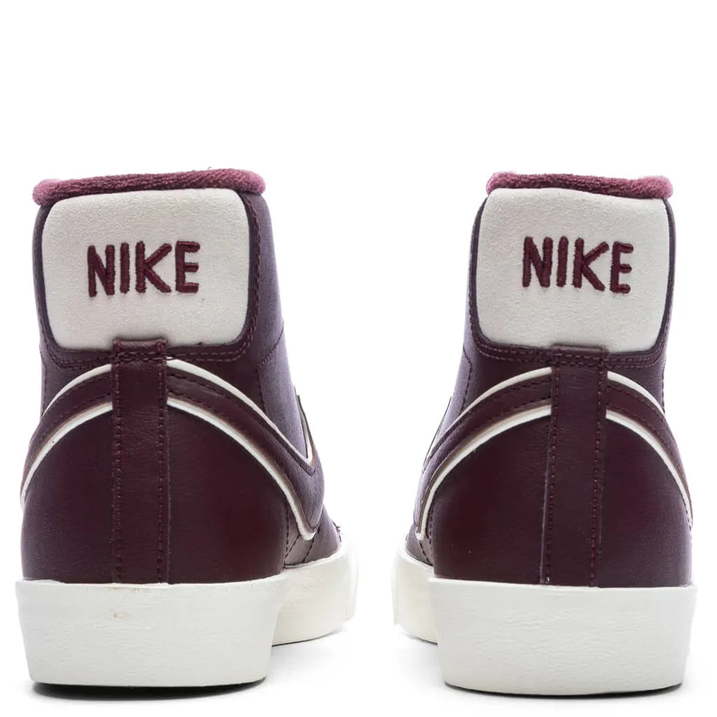 Blazer Mid '77 PRM - Night Maroon/Night Maroon/Sail