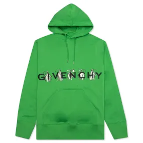 Branding Embroidery Classic Fit Hoodie - Apple Green