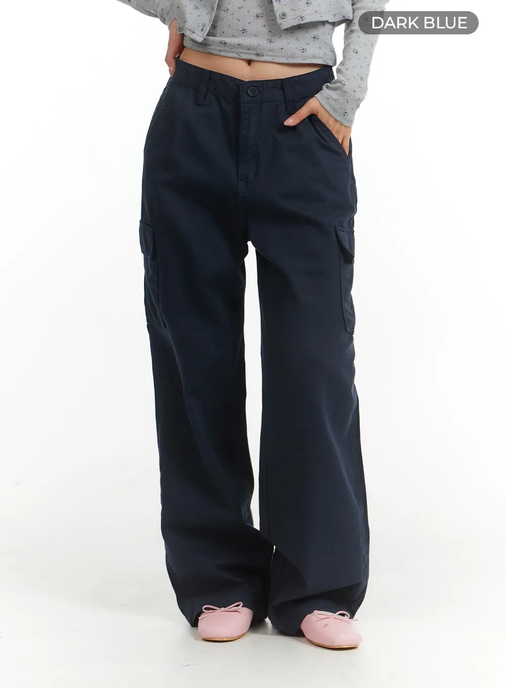 Cargo Straight Leg Pants OM404