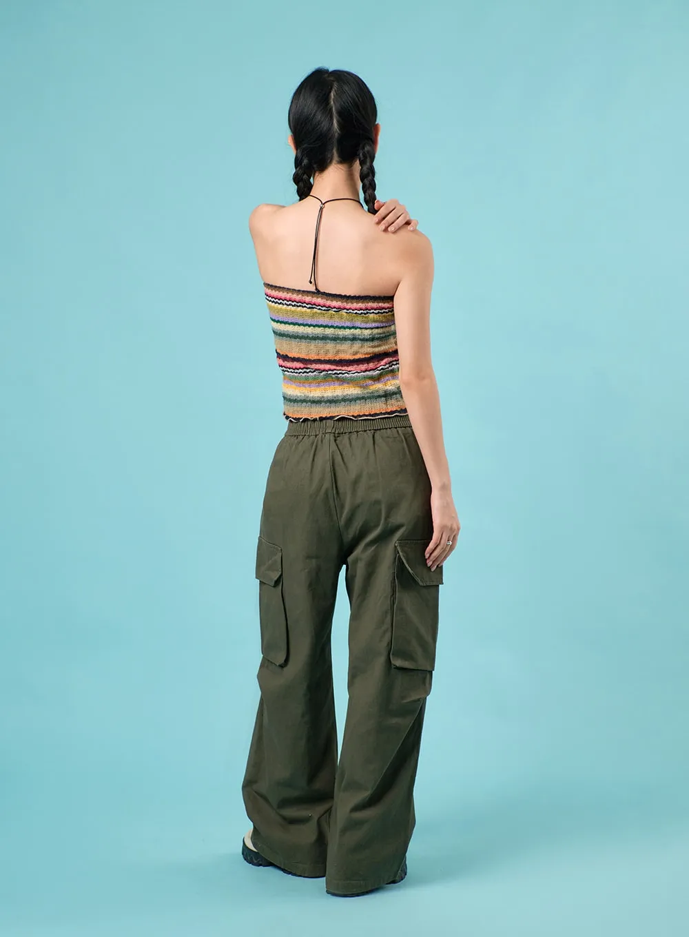 Cargo Wide-Leg Pants IJ430