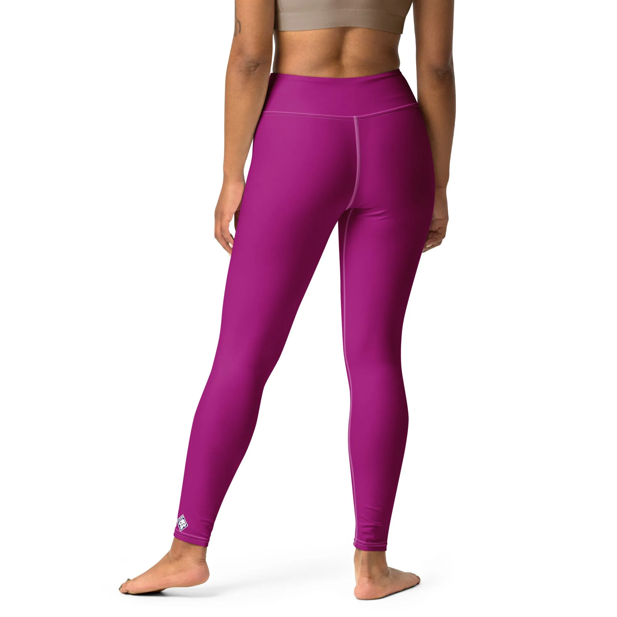 City Vibes: Solid Color Yoga Pants Leggings for Women - Fresh Eggplant