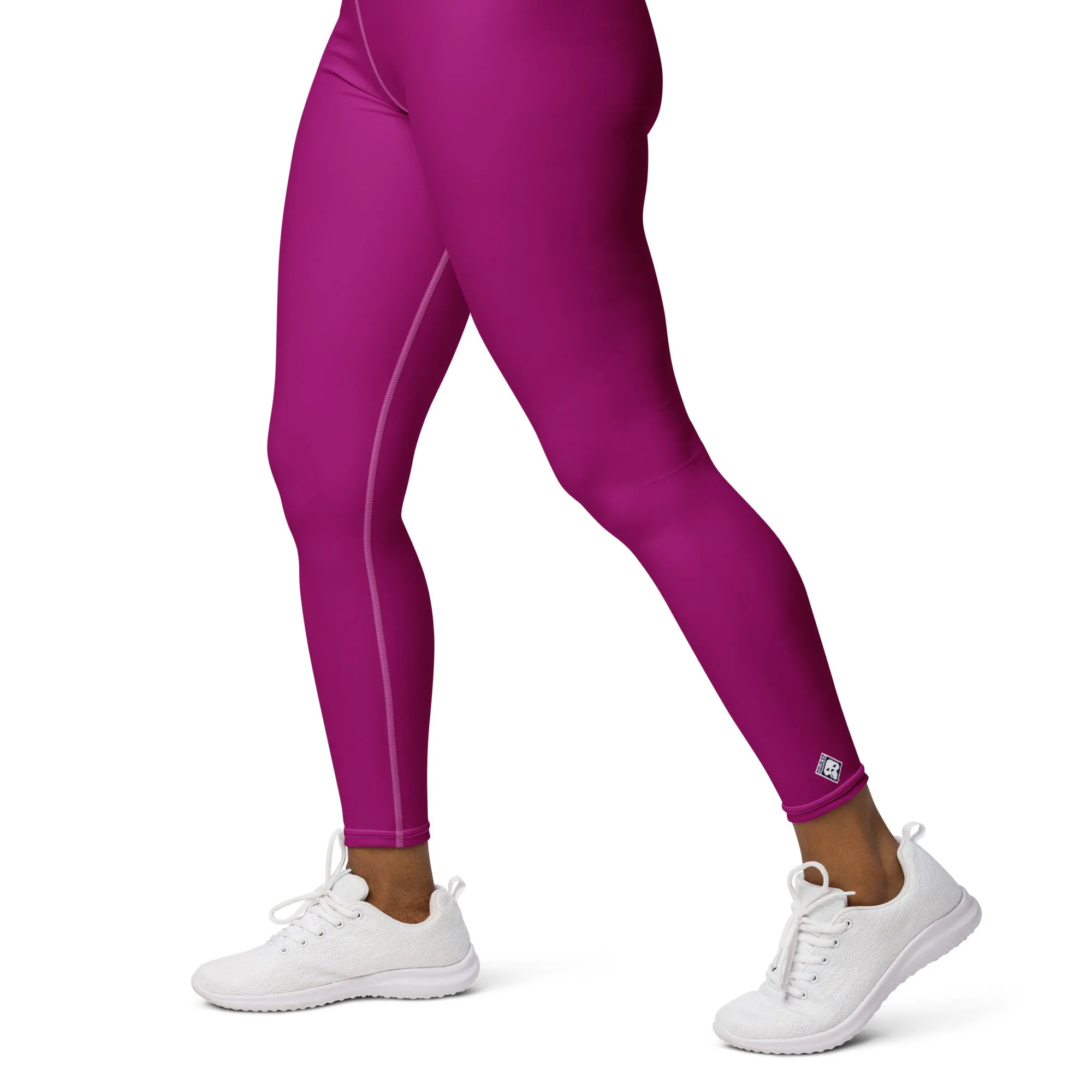 City Vibes: Solid Color Yoga Pants Leggings for Women - Fresh Eggplant