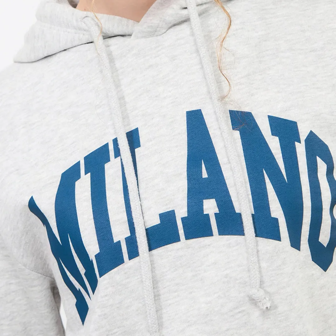 College-Style Lettering  Hooded Sweatshirt