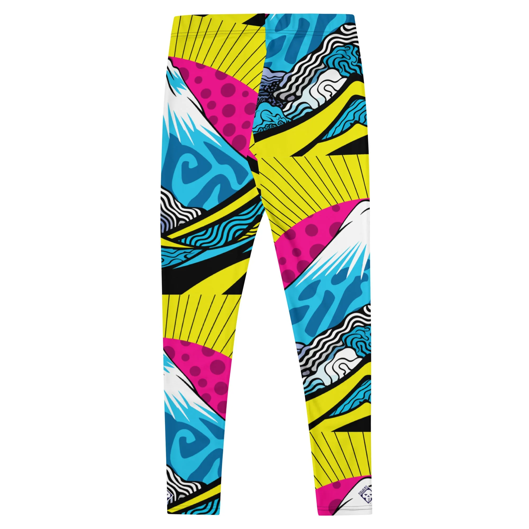 Colorful and Vibrant Roy Lichtenstein Mt Fuji Yoga Pants for Women 002