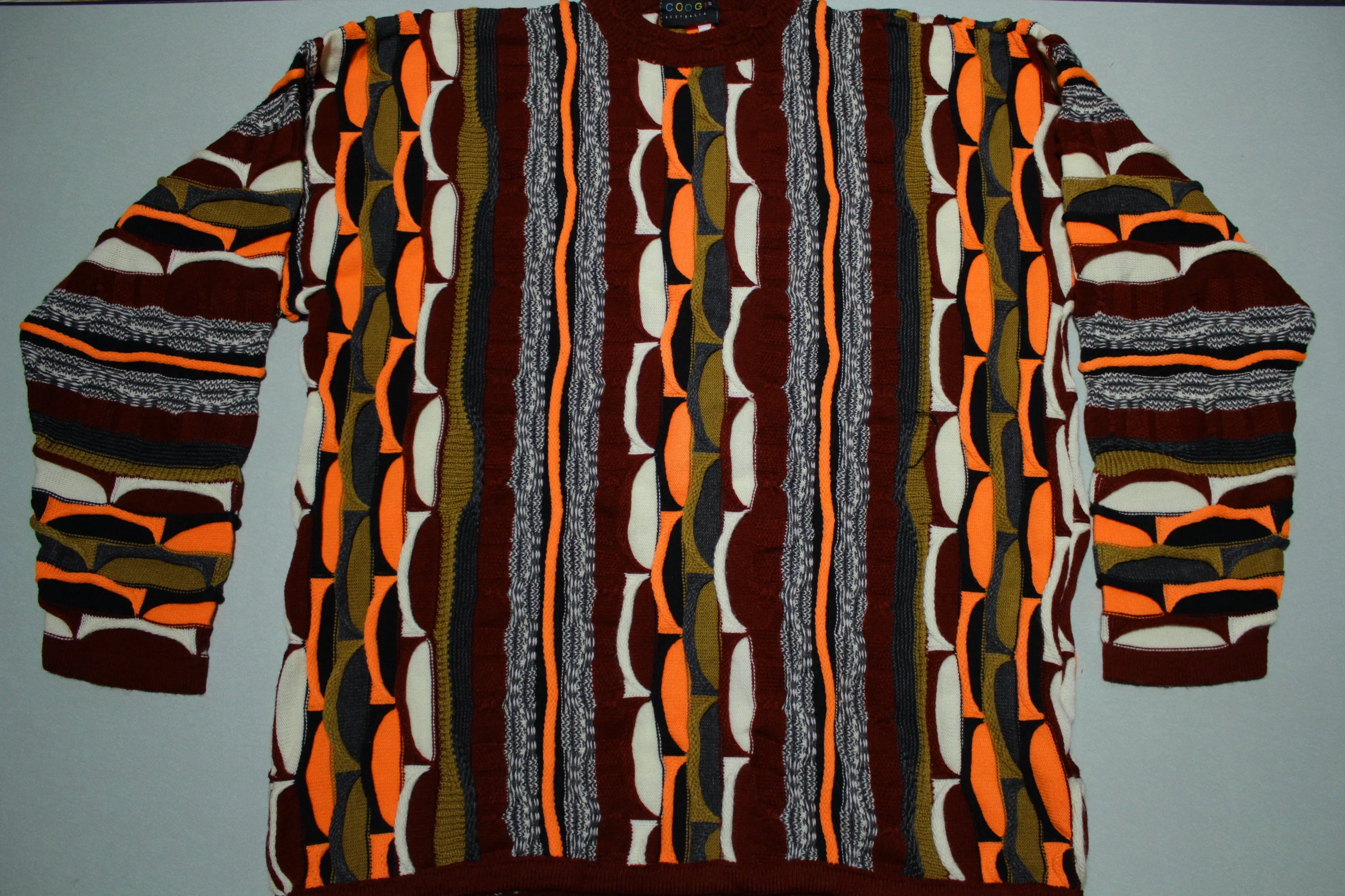 Coogi Australia Biggie Cosby Hip Hop Rap Sweater Vintage