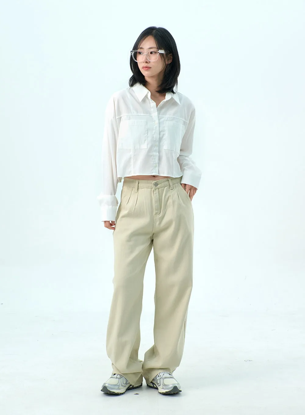 Cotton Wide Leg Pants OY317