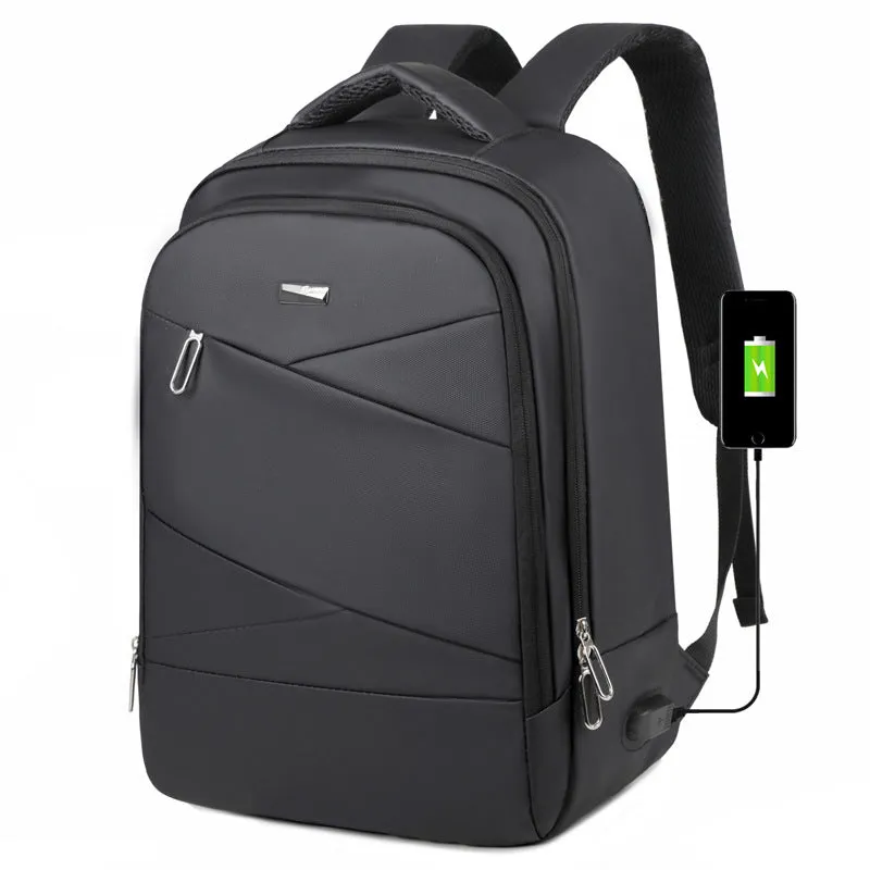 Cross-Border New Arrival Computer Bag Men's Multi-Functional Business Casual Backpack Derm Simple Large Capacity Waterproof Rucksack Men