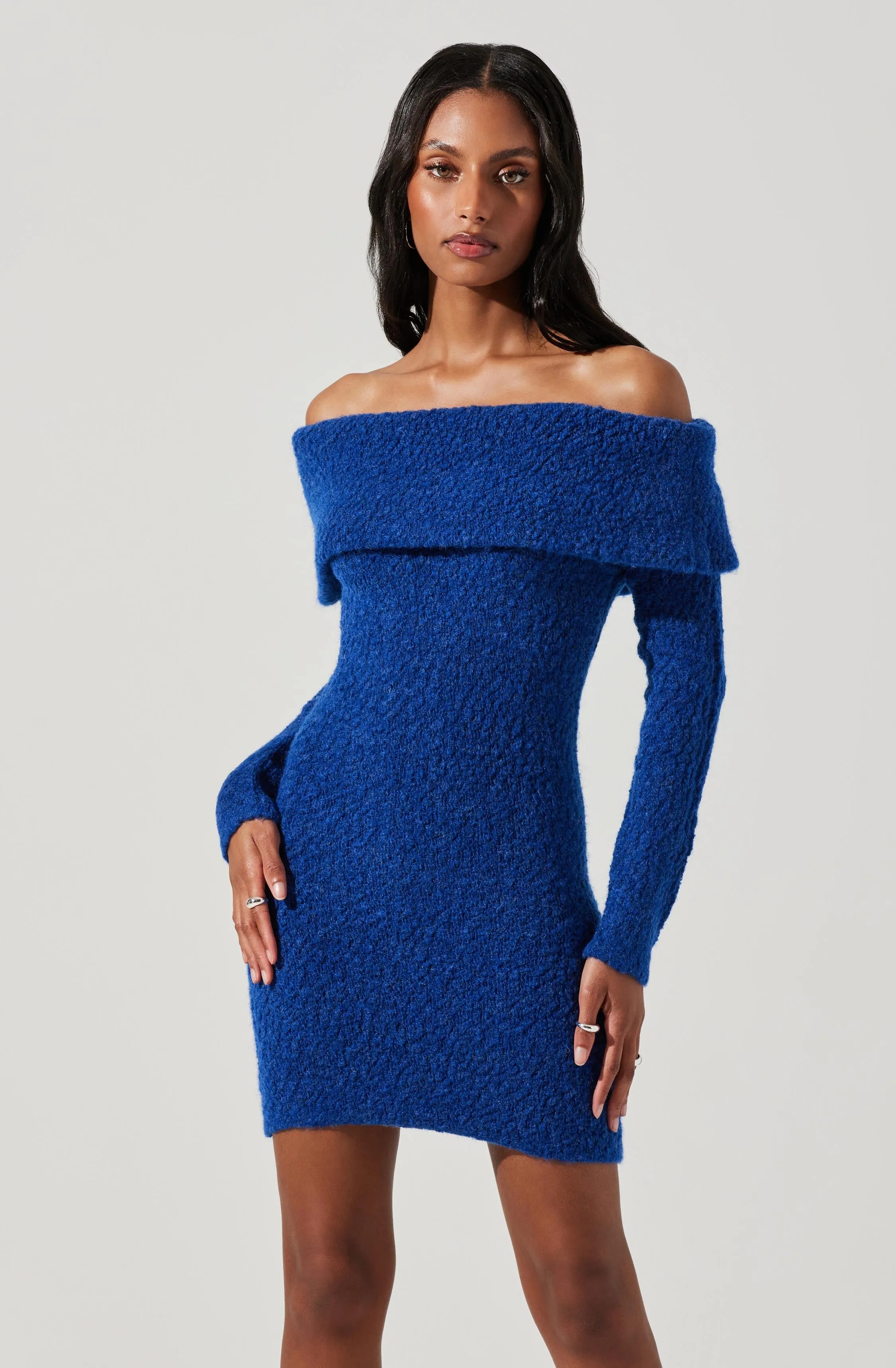 Danya Off Shoulder Sweater Dress