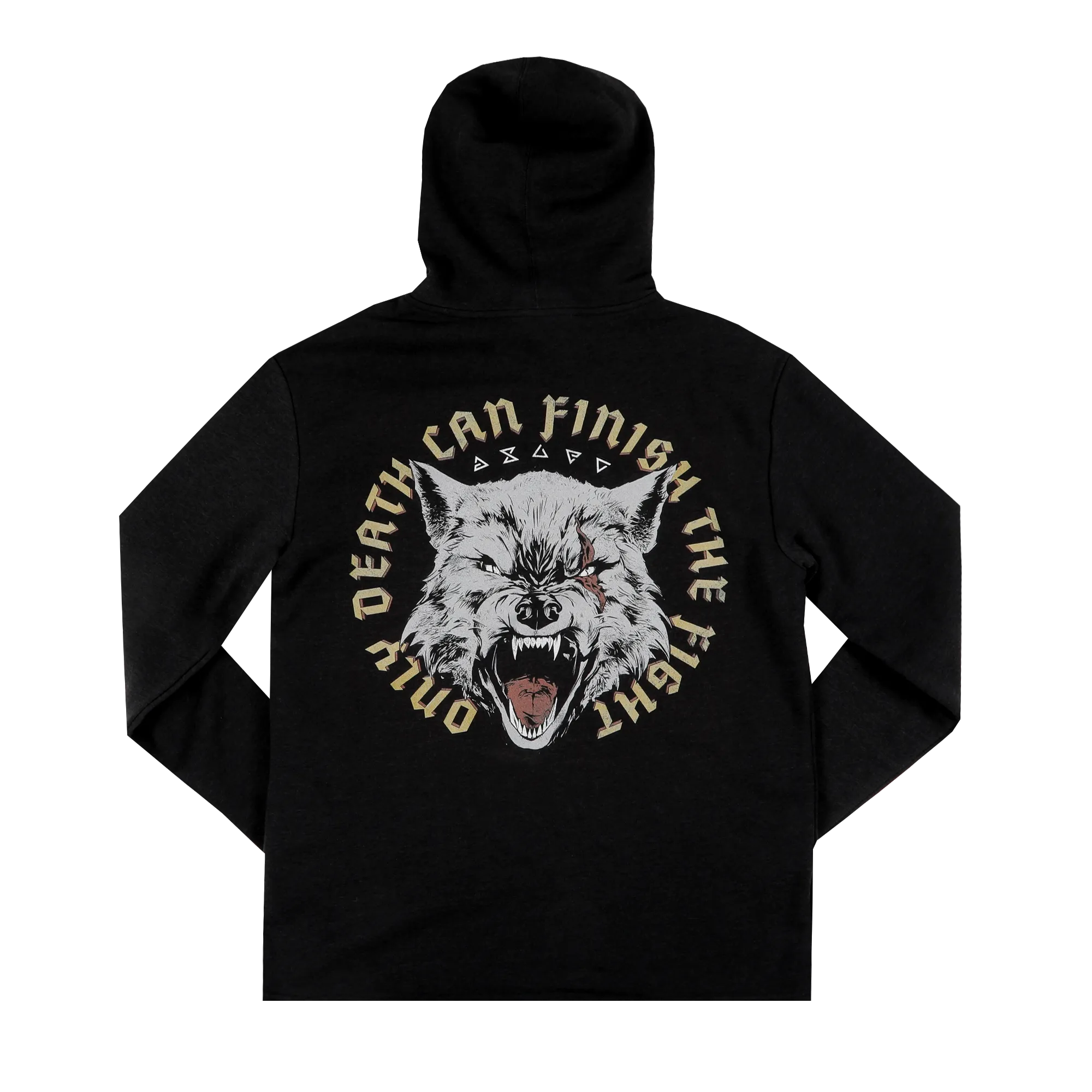 Death Finishes The Fight Black Hoodie