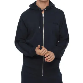 Diesel Brandon - Z Logo Lounge Hooded Zip Sweat - Navy