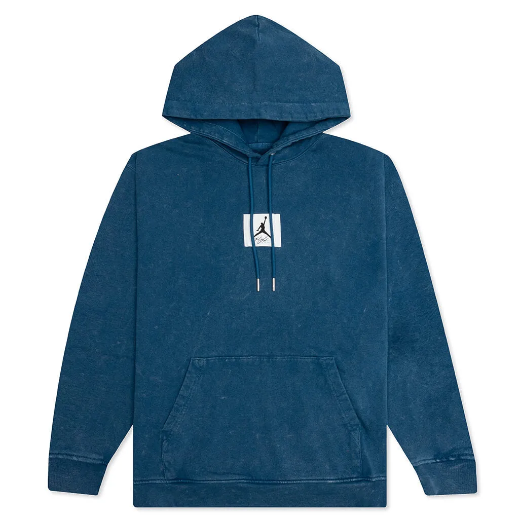 Essential Washed Fleece Hoodie - French Blue