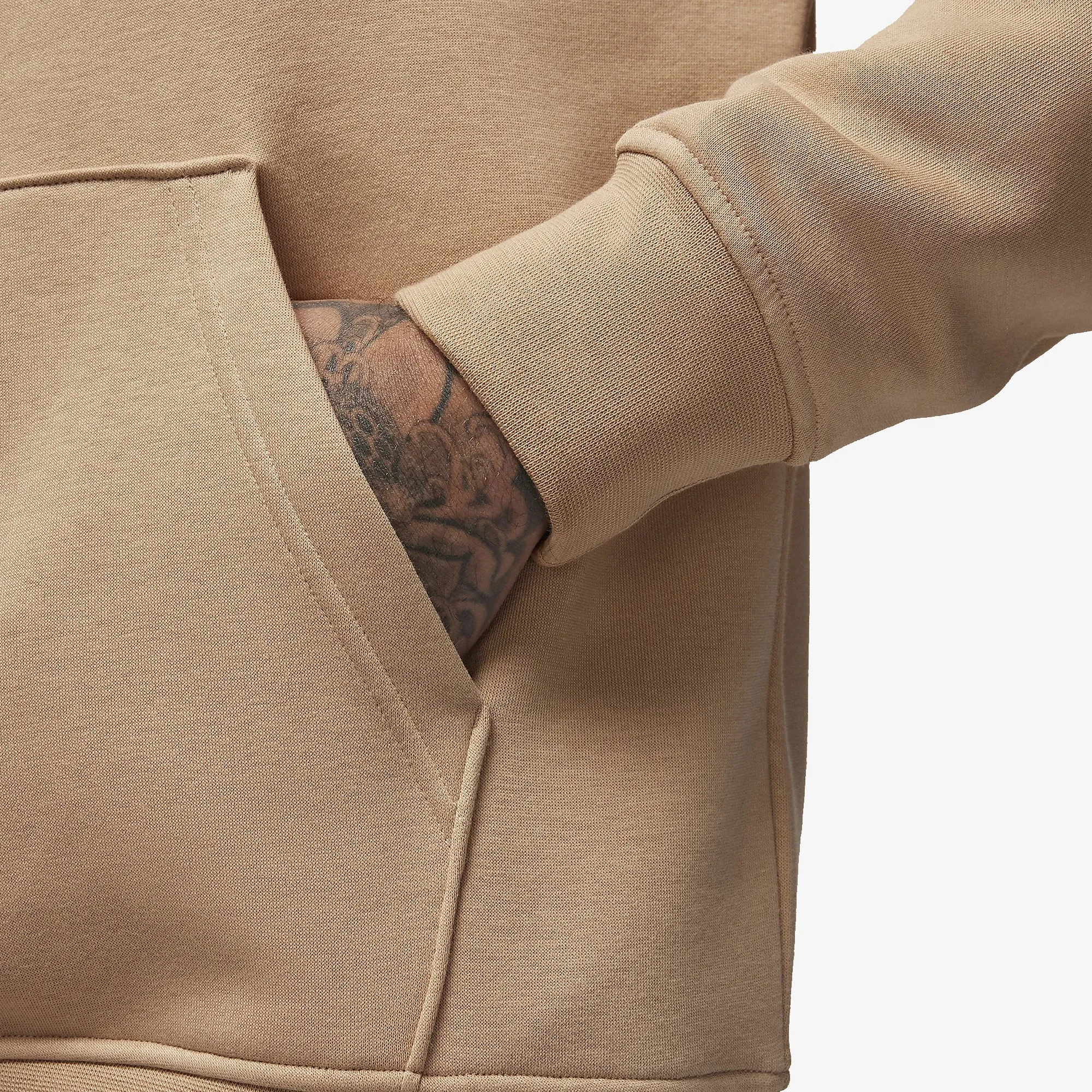 ESSENTIALS MEN'S FLEECE HOODIE 'HEMP/LT BRITISH TAN'