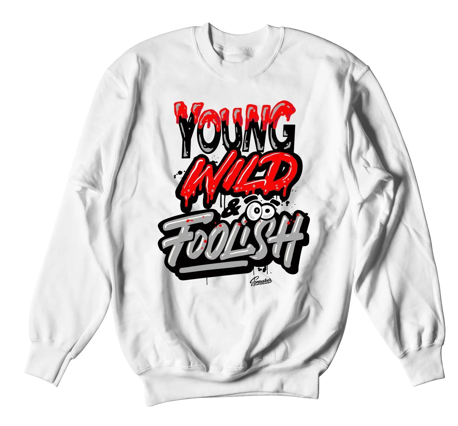 Foam Pro White/Black Sweater - Young Wild - White