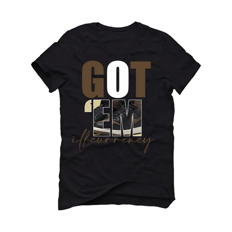 Jordan 1 Retro High OG Palomino Black T-Shirt (Got Em)